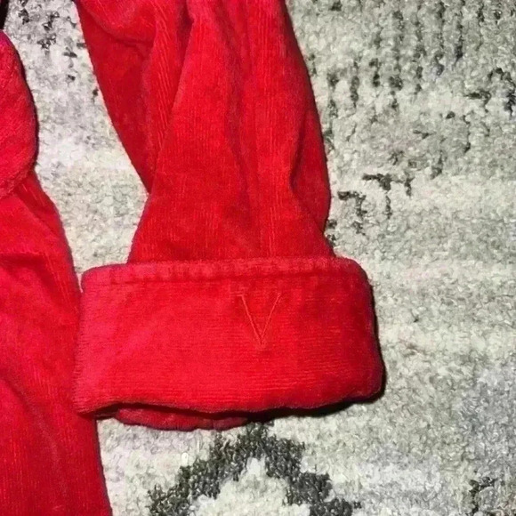 Vintage Y2K Victoria’s Secret Red Turkish Cotton Terrycloth Thick Bath Robe XS/S - Picture 2 of 5